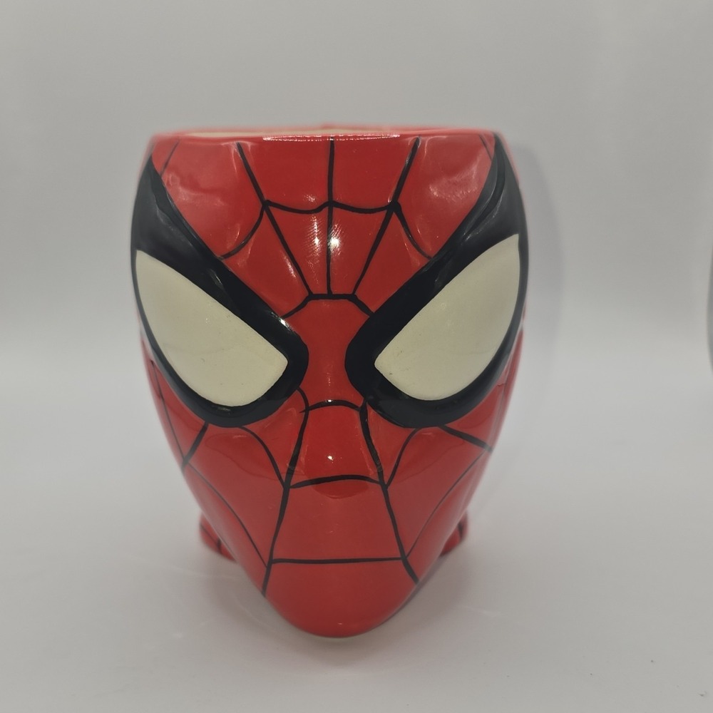 Zak Marvel Comics Spider-Man Figural Ceramic Coffee Mug Painted Design Red